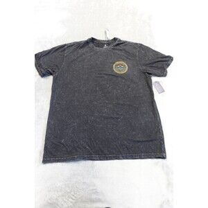 Roark Men's Open Roads Open Minds Premium Tee XL Black Dyed Short NWT
